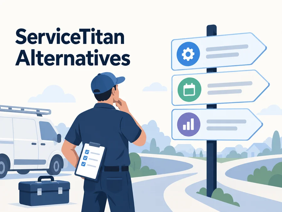 Home-service business owner comparing alternatives to ServiceTitan